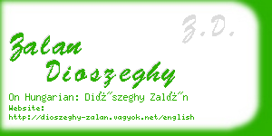 zalan dioszeghy business card